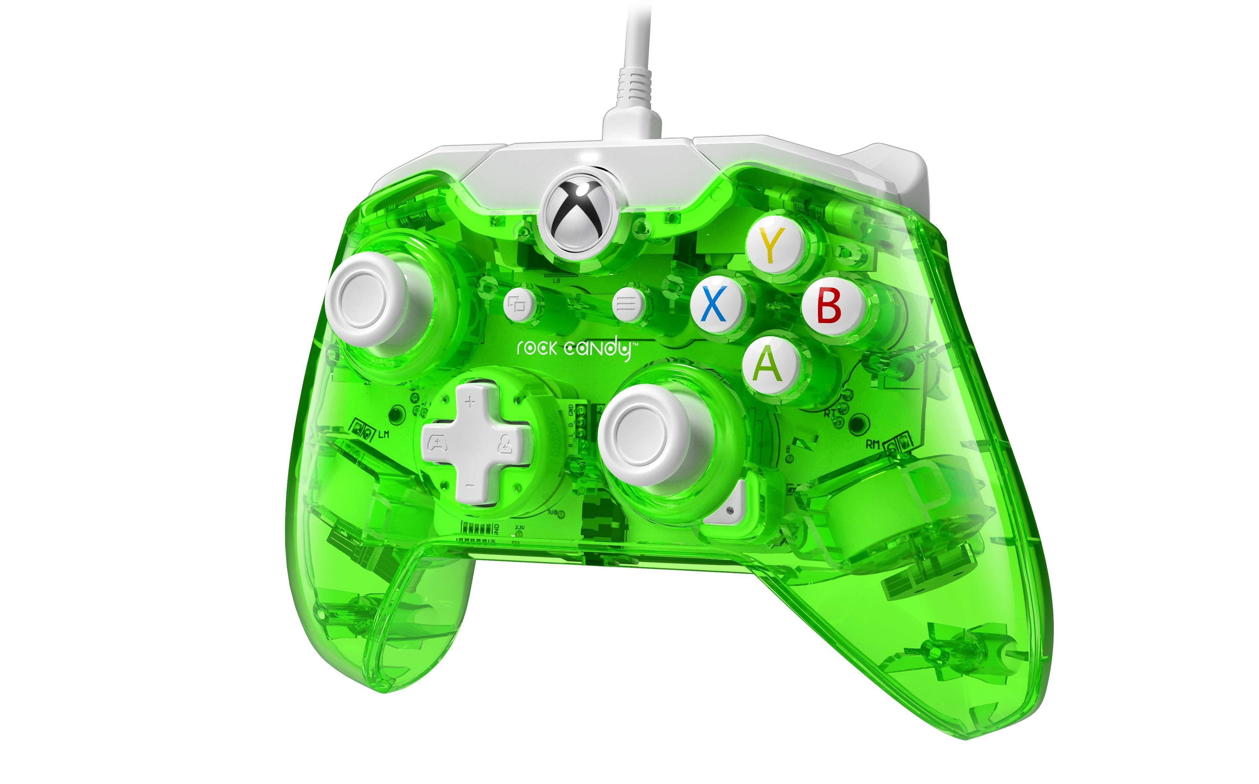 Rock Candy Aqualime Wired Controller for Xbox One