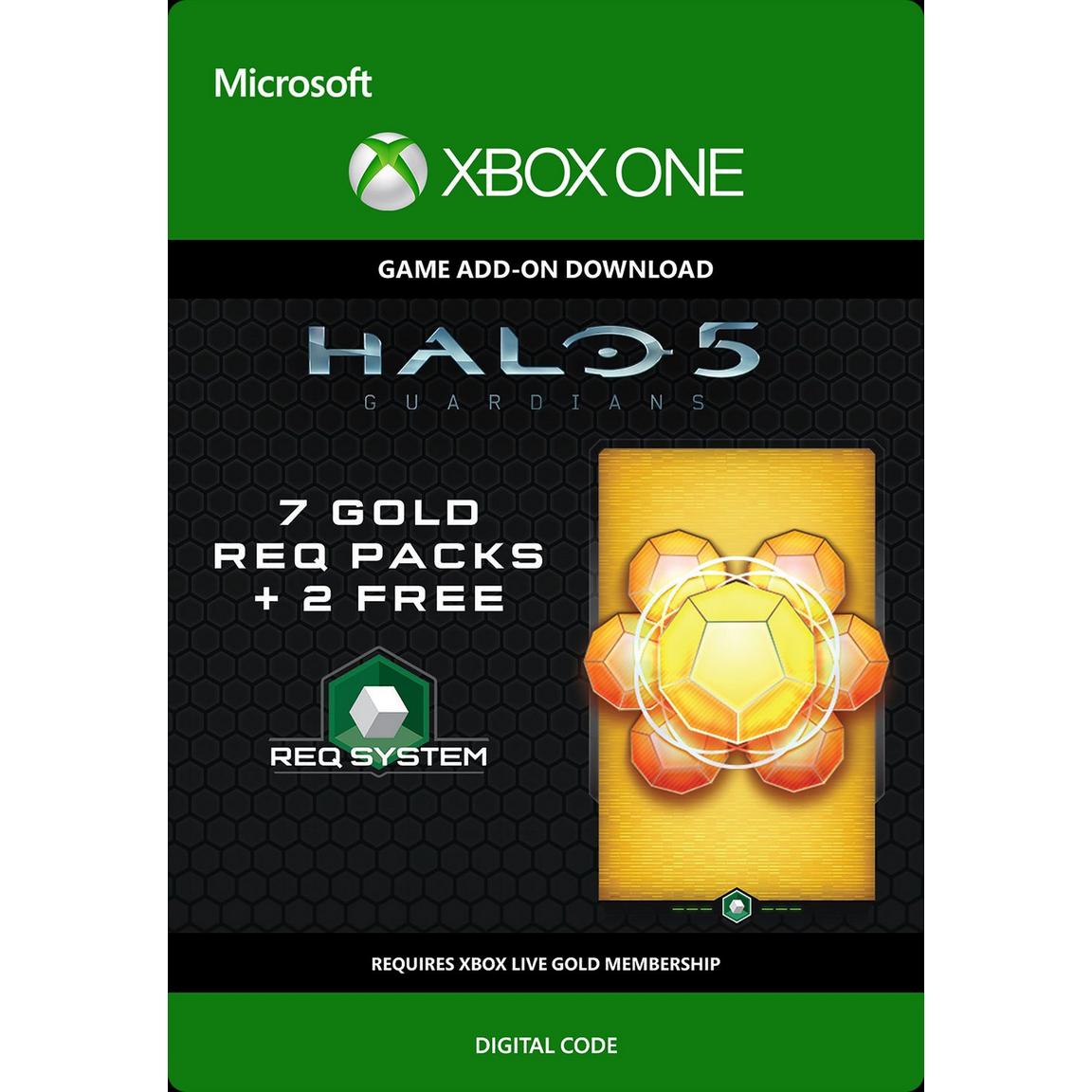 Microsoft Halo 5: Guardians 7 Gold Req Packs DLC and 2 Free - Xbox One -  7LM-00003