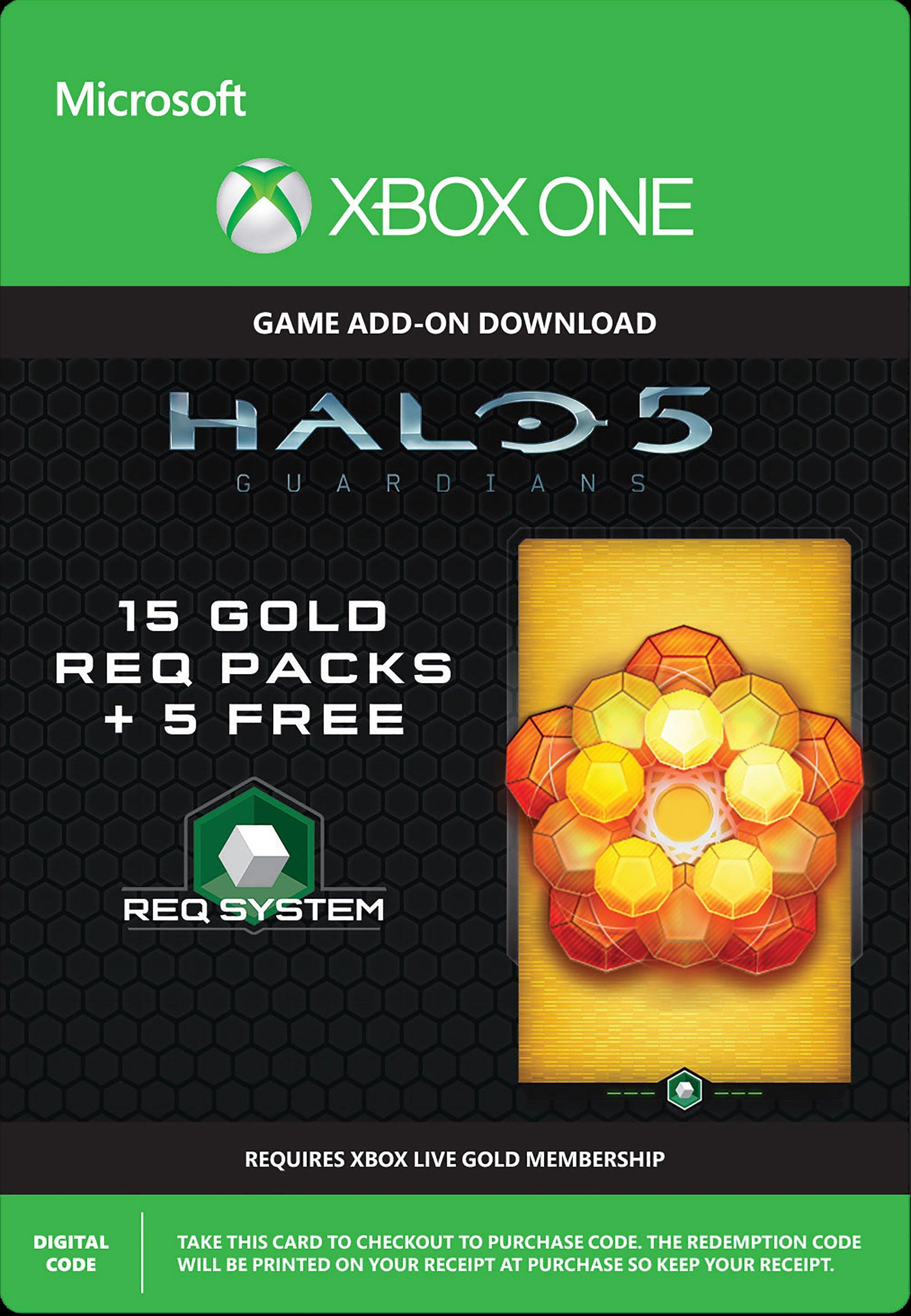 Halo 5: Guardians 15 Gold Req Packs DLC and 5 Free - Xbox One