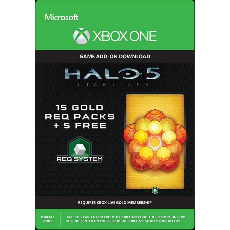 Halo 5: Guardians 15 Gold Req Packs DLC and 5 Free - Xbox One