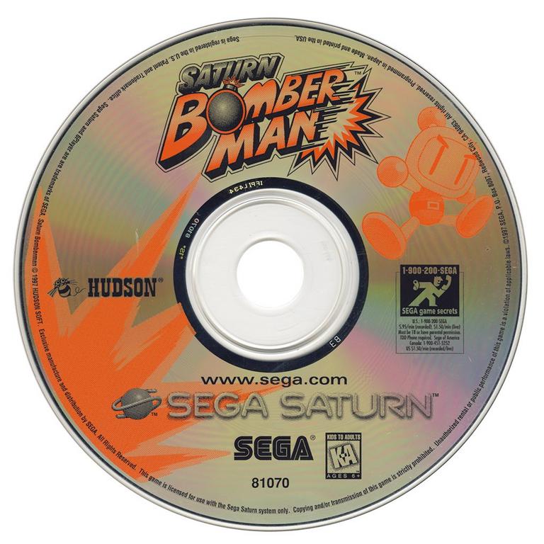 Saturn Bomberman Sega Saturn Hudson Soft GameStop