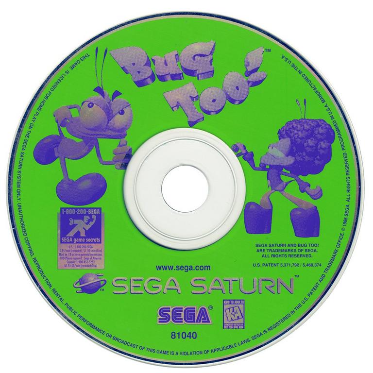 Bug Too Sega Saturn PAL セガサターン Bug Too Sega Saturn PAL セガサターン テレビゲーム - Nintendo