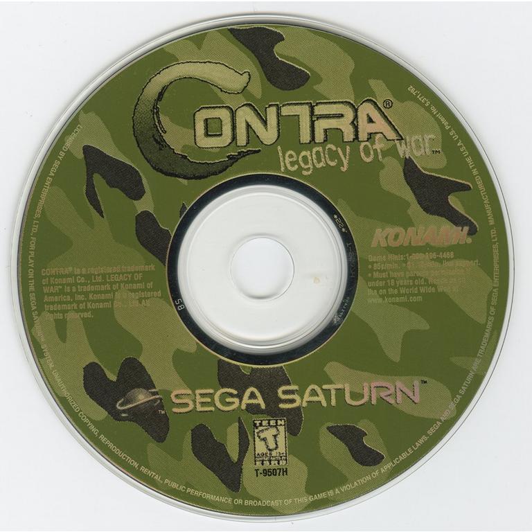 Contra: Legacy of War - Sega Saturn