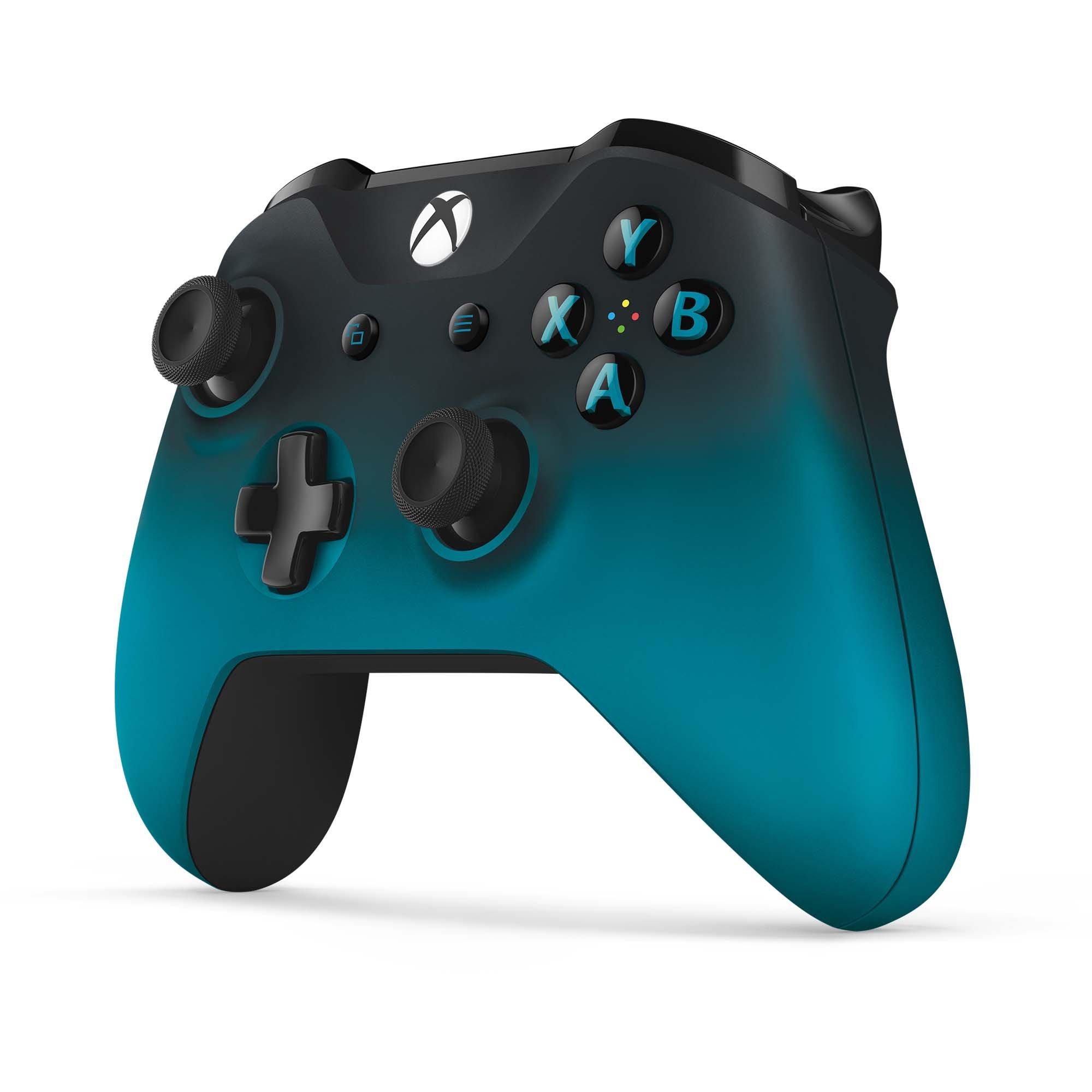 teal and grey xbox one controller