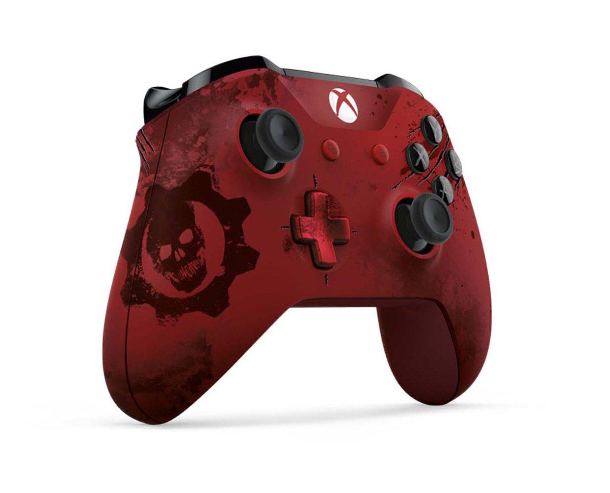 microsoft xbox one gears of war 4 crimson omen limited edition wireless controller