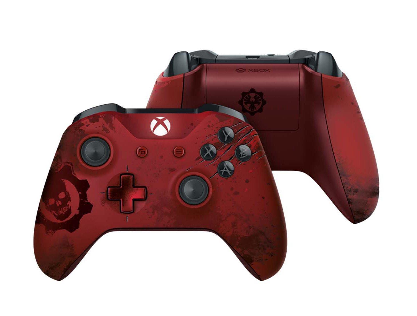 list item 4 of 13 Microsoft Xbox One Gears of War 4 Crimson Omen Limited Edition Wireless Controller