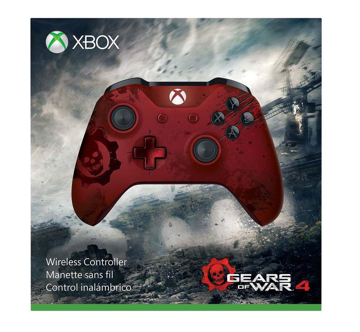list item 6 of 13 Microsoft Xbox One Gears of War 4 Crimson Omen Limited Edition Wireless Controller