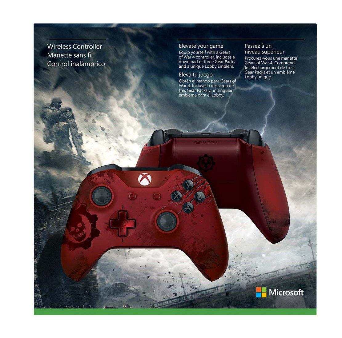 list item 7 of 13 Microsoft Xbox One Gears of War 4 Crimson Omen Limited Edition Wireless Controller