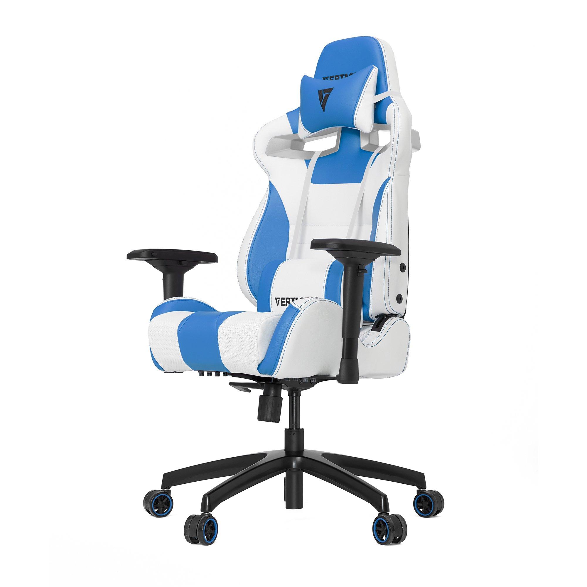 S Line Sl4000 White And Blue Gaming Chair Gamestop