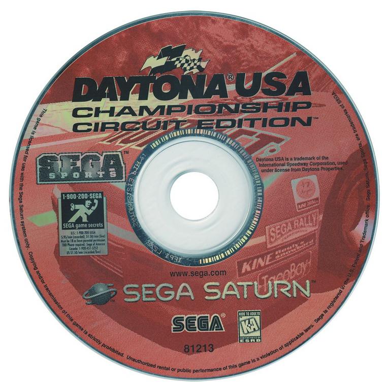 Daytona USA Championship Circuit Edition Demo Disc Sega Saturn Europe 000-SOE-DE
