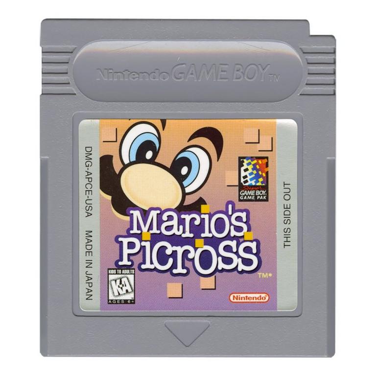 Mario's Picross Game Boy Nintendo GameStop