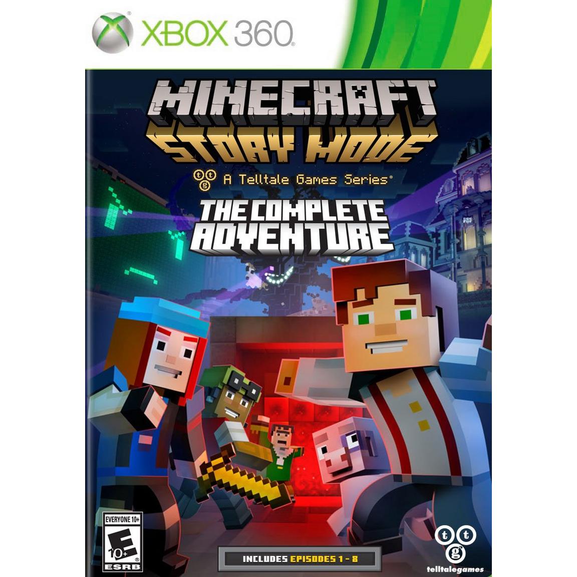 Minecraft: Story Mode The Complete Adventure - Xbox 360, Pre-Owned -  Telltale Games