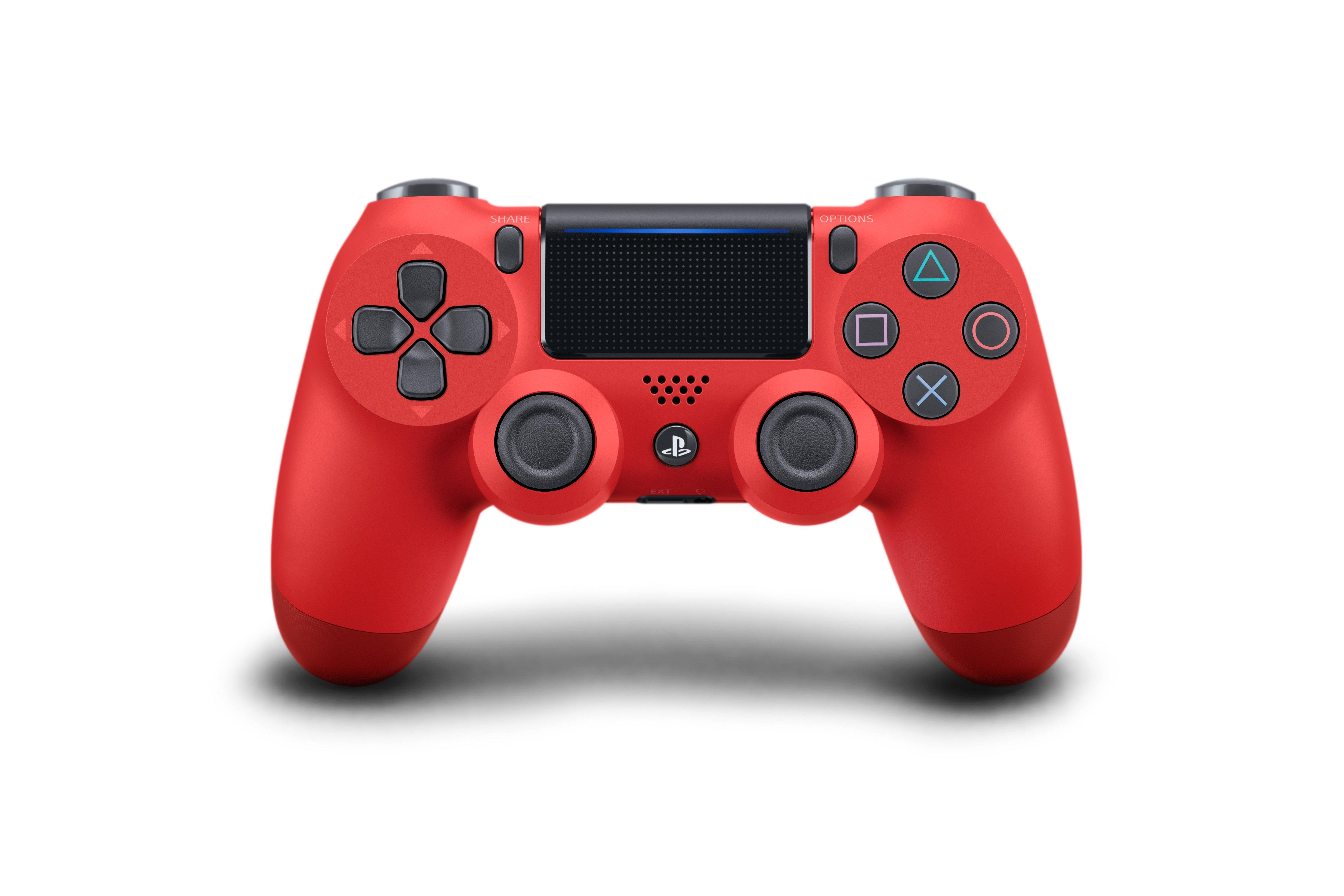 Sony New Dualshock 4 Wireless Controller For Playstation 4 Magma Red Gamestop