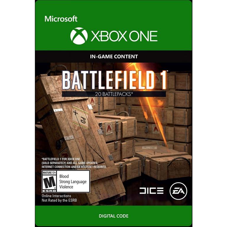 Battlefield 1 Battlepacks x 20 DLC - Xbox One