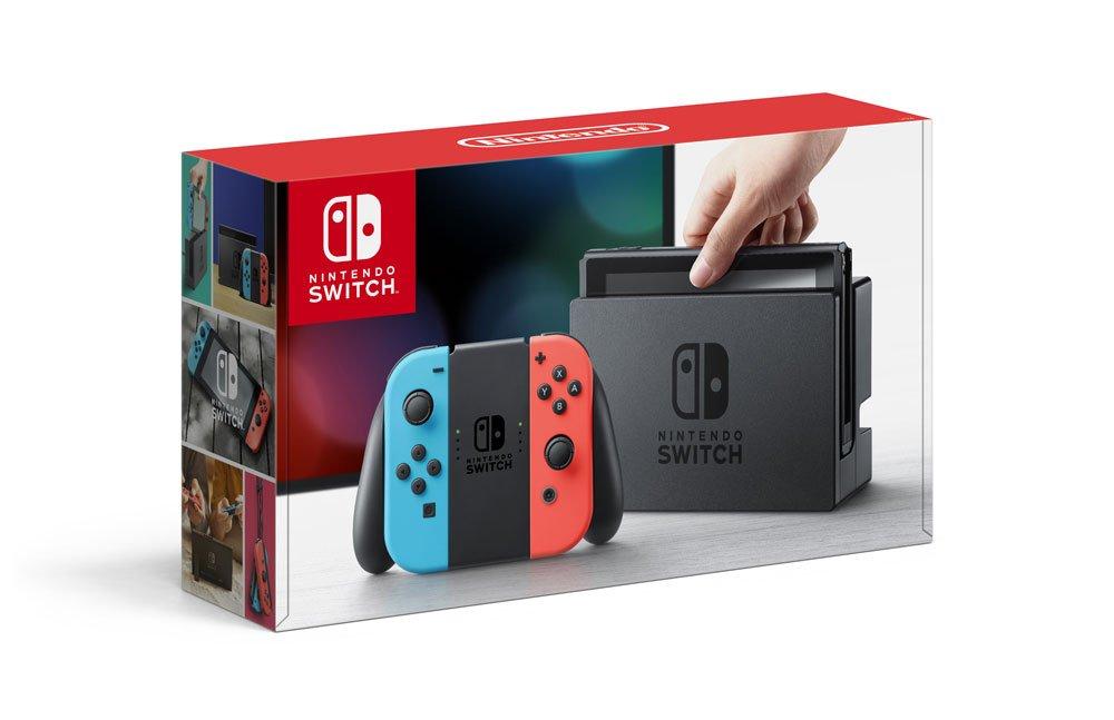 Nintendo Switch Console with Neon Blue/Neon Red Joy-Con Controller