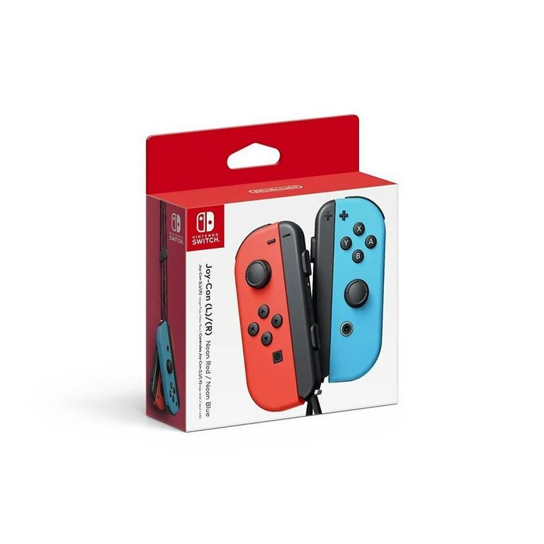 Nintendo Switch Joy Con L R Neon Red Neon Blue Gamestop