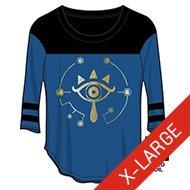 The Legend Of Zelda Breath Of The Wild Shiekah Eye Juniors Ragland Shirt Gamestop