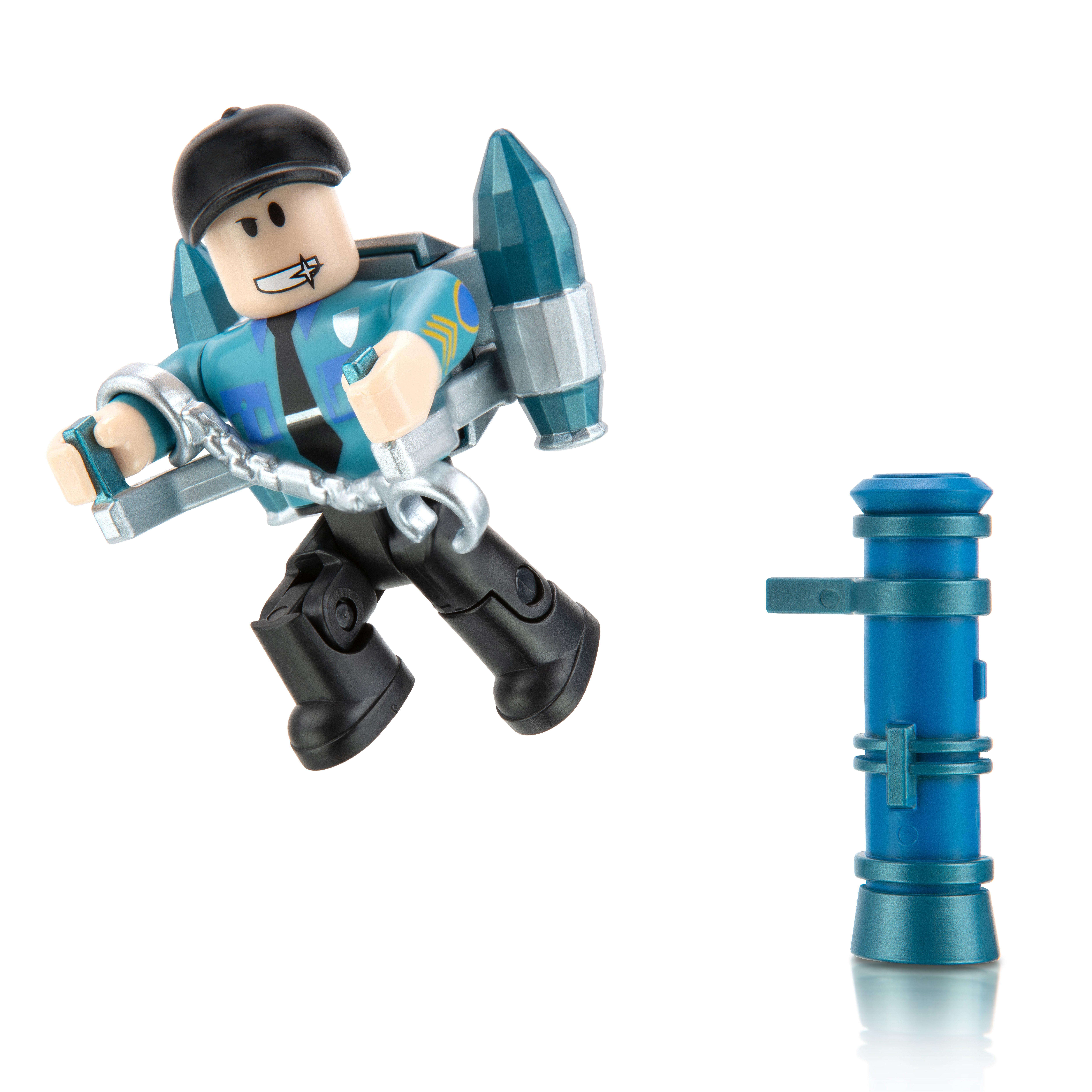 Roblox Action Collection Single Figure Pack Includes 1 Exclusive Virtual Item Styles May Vary Gamestop - action figure roblox noob toy
