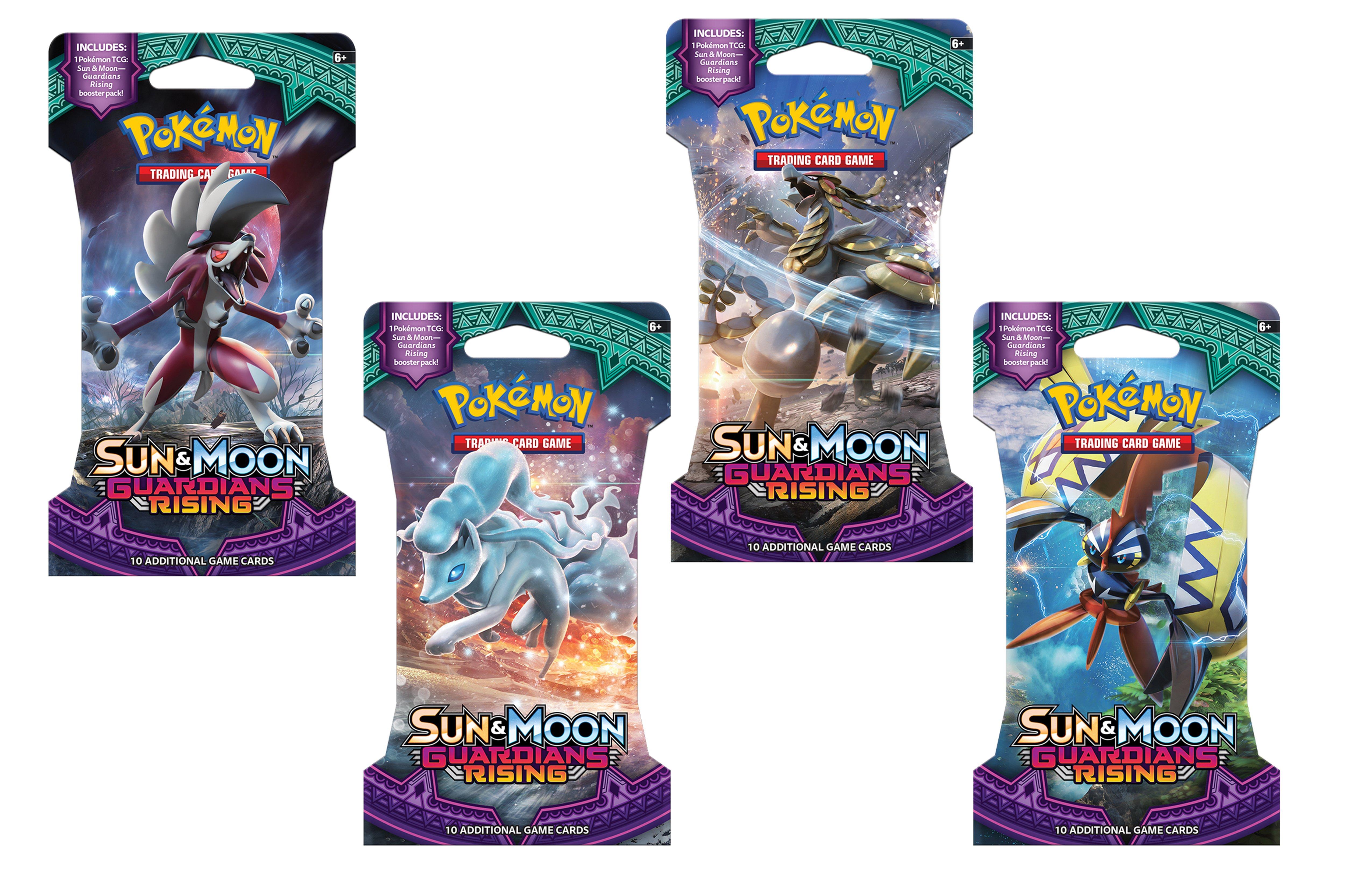 Pokemon Trading Card Game Sun And Moon Guardians Rising Booster Pack Gamestop