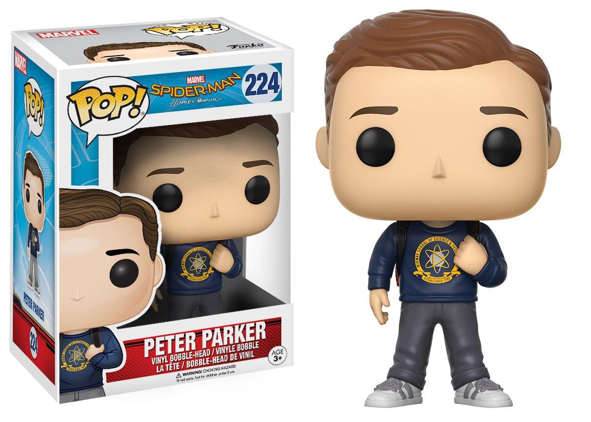 Pop Marvel Spider Man Homecoming Peter Parker Gamestop - 