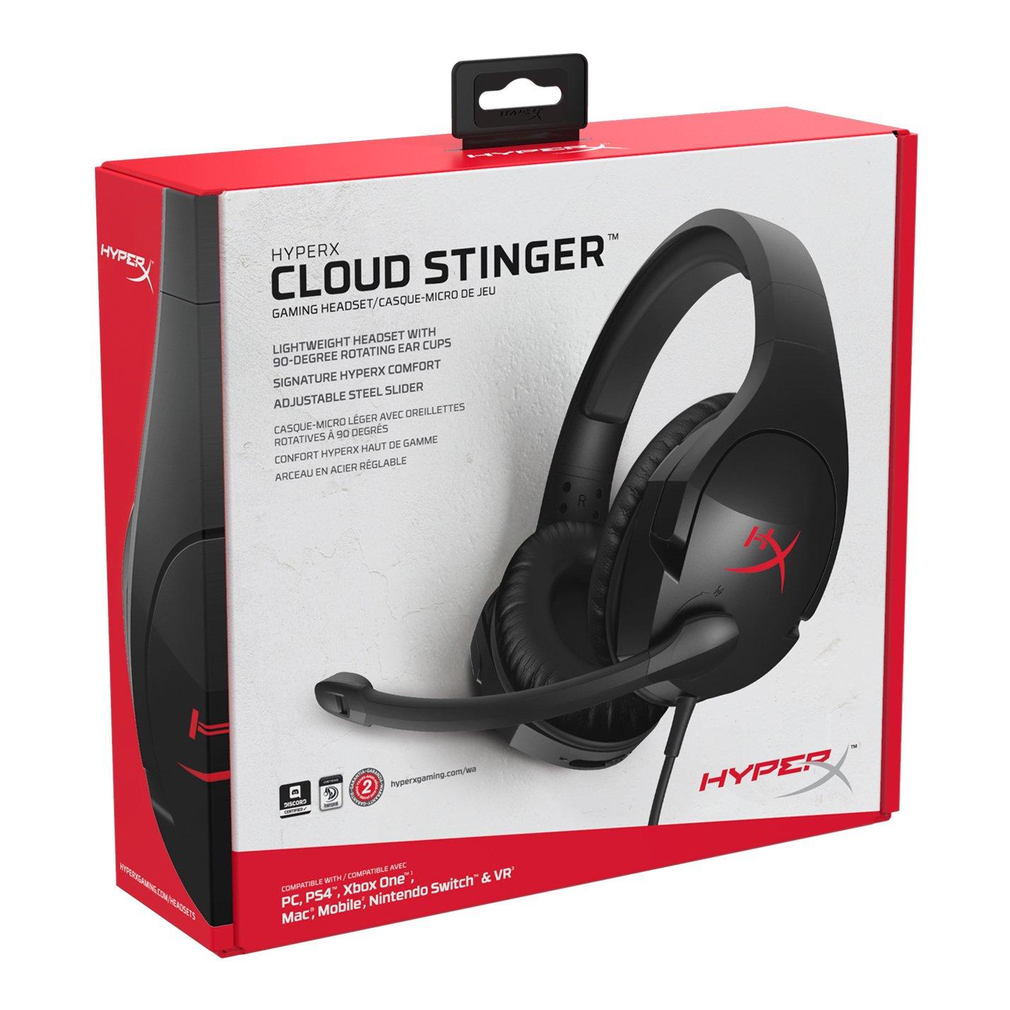 hyperx cloud stinger gaming headset for pc & ps4