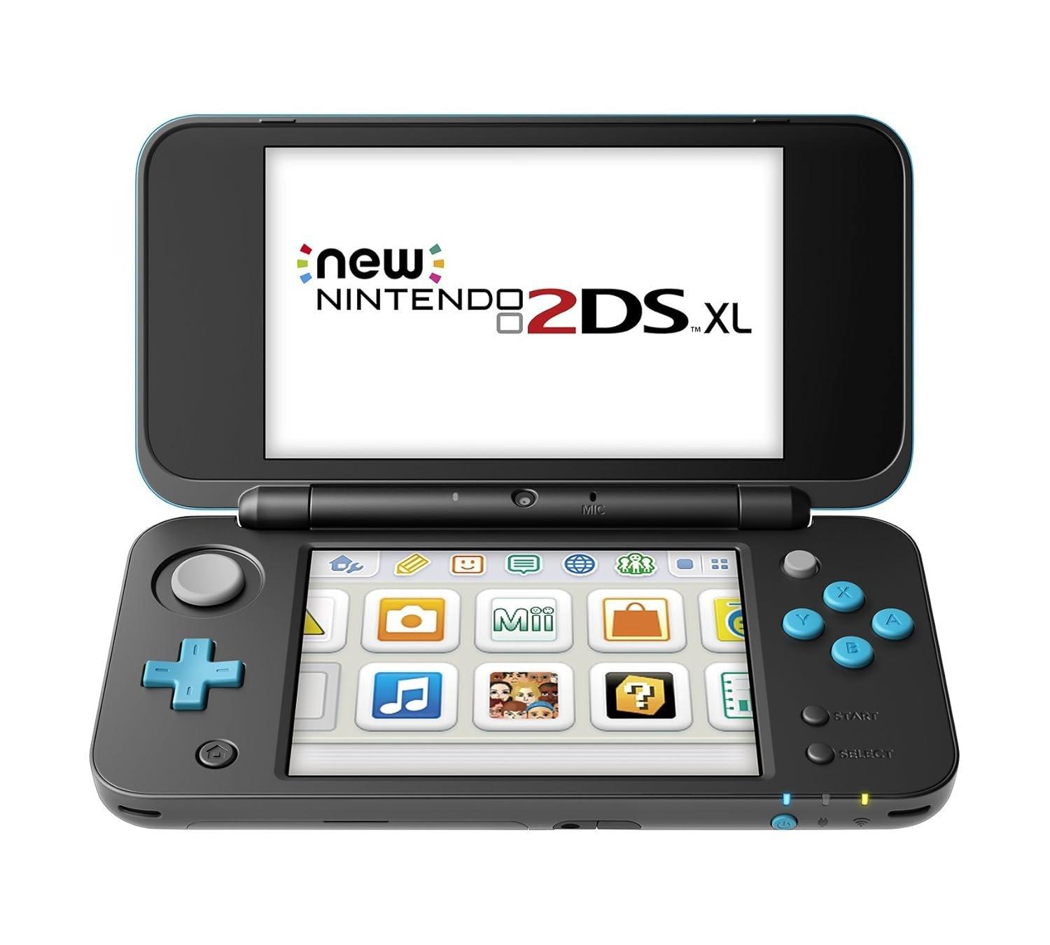 Nintendo 2DS XL Handheld Console - Black and Turquoise