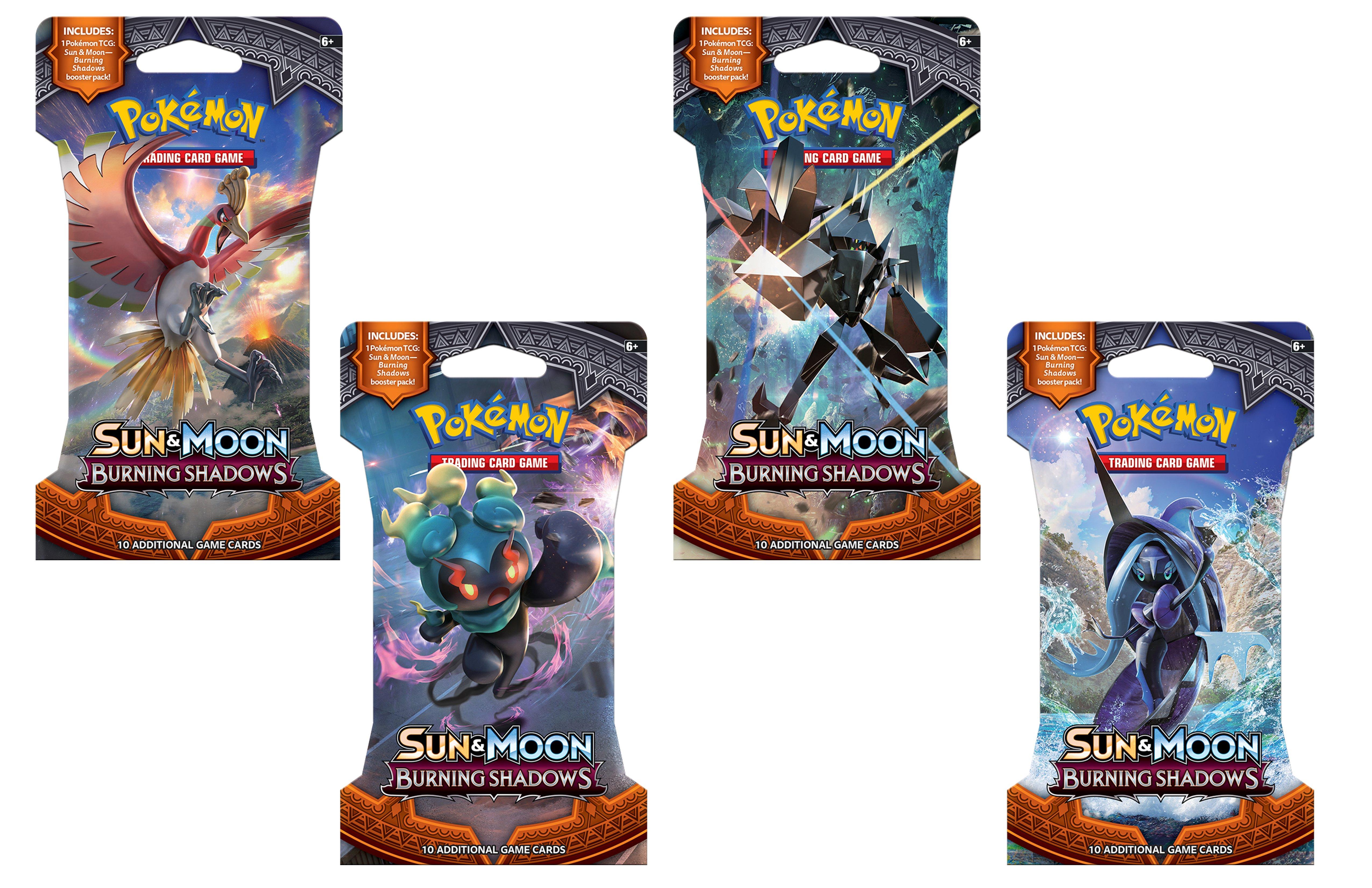 Pokemon Trading Card Game Burning Shadows Sleeved Booster Pack Gamestop
