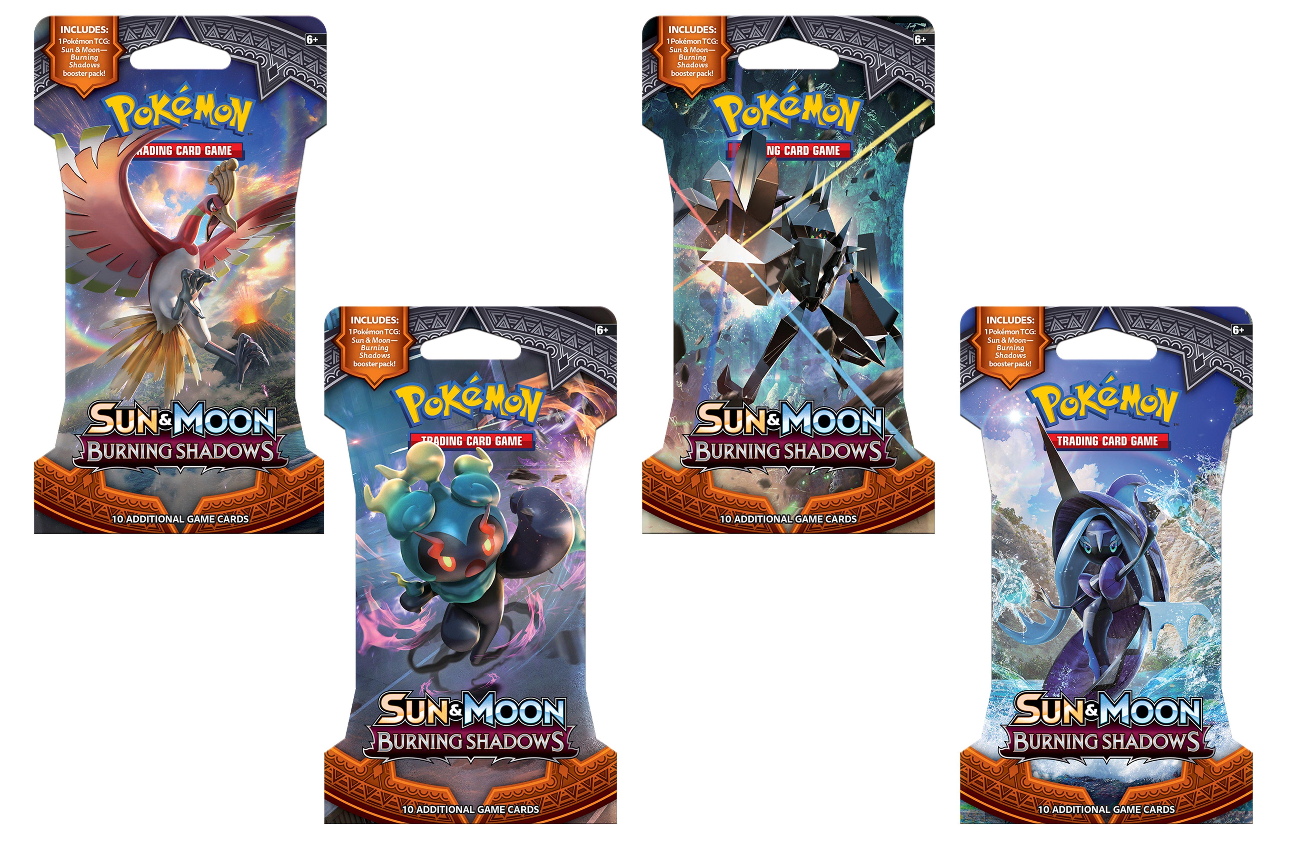 Pokemon Trading Card Game Burning Shadows Sleeved Booster Pack Assortment Gamestop