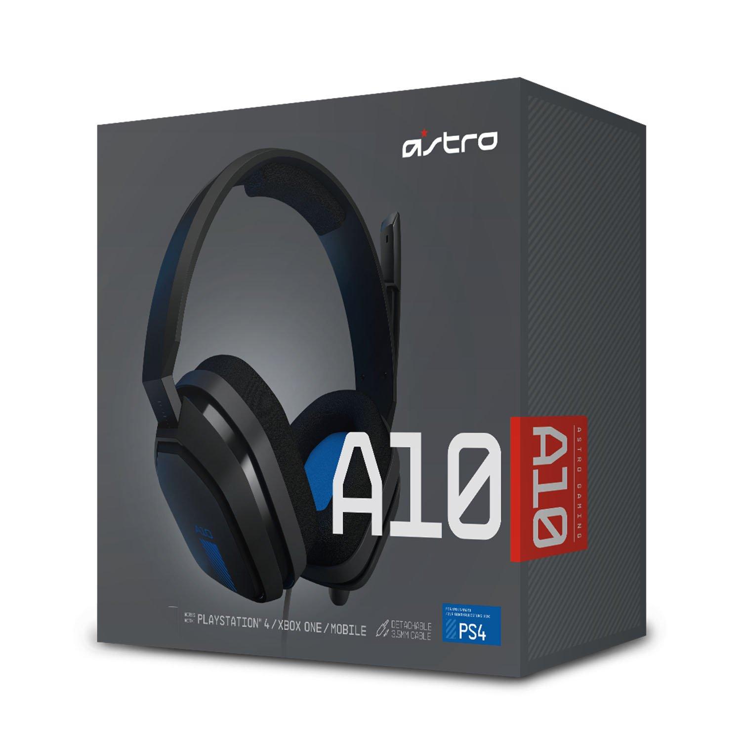 ASTRO Casque Gaming A10 Noir et Bleu - Compatible PS4 - La Poste