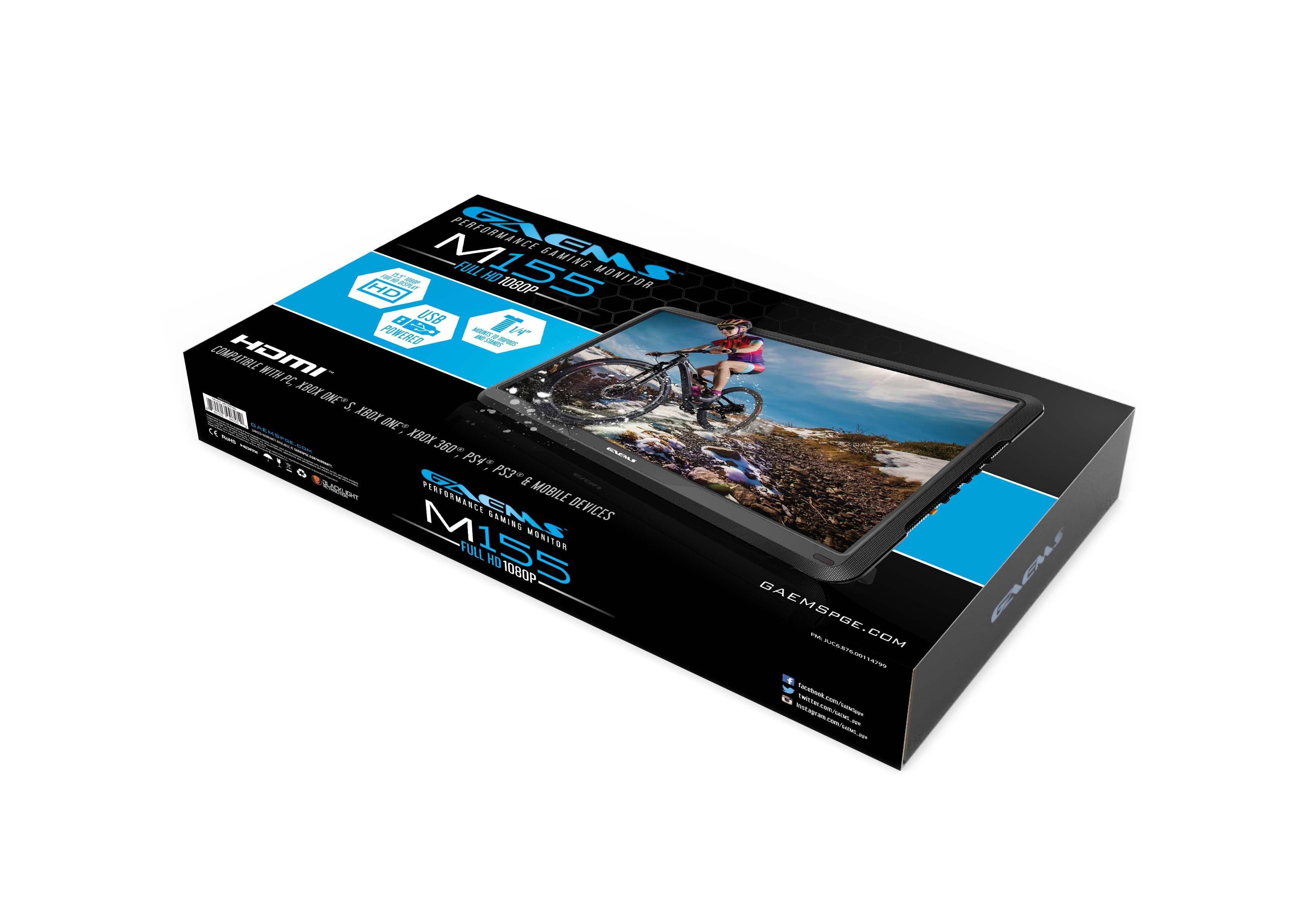 GAEMS M155 15.6in FHD (1920x1080) 60Hz Portable Gaming Monitor