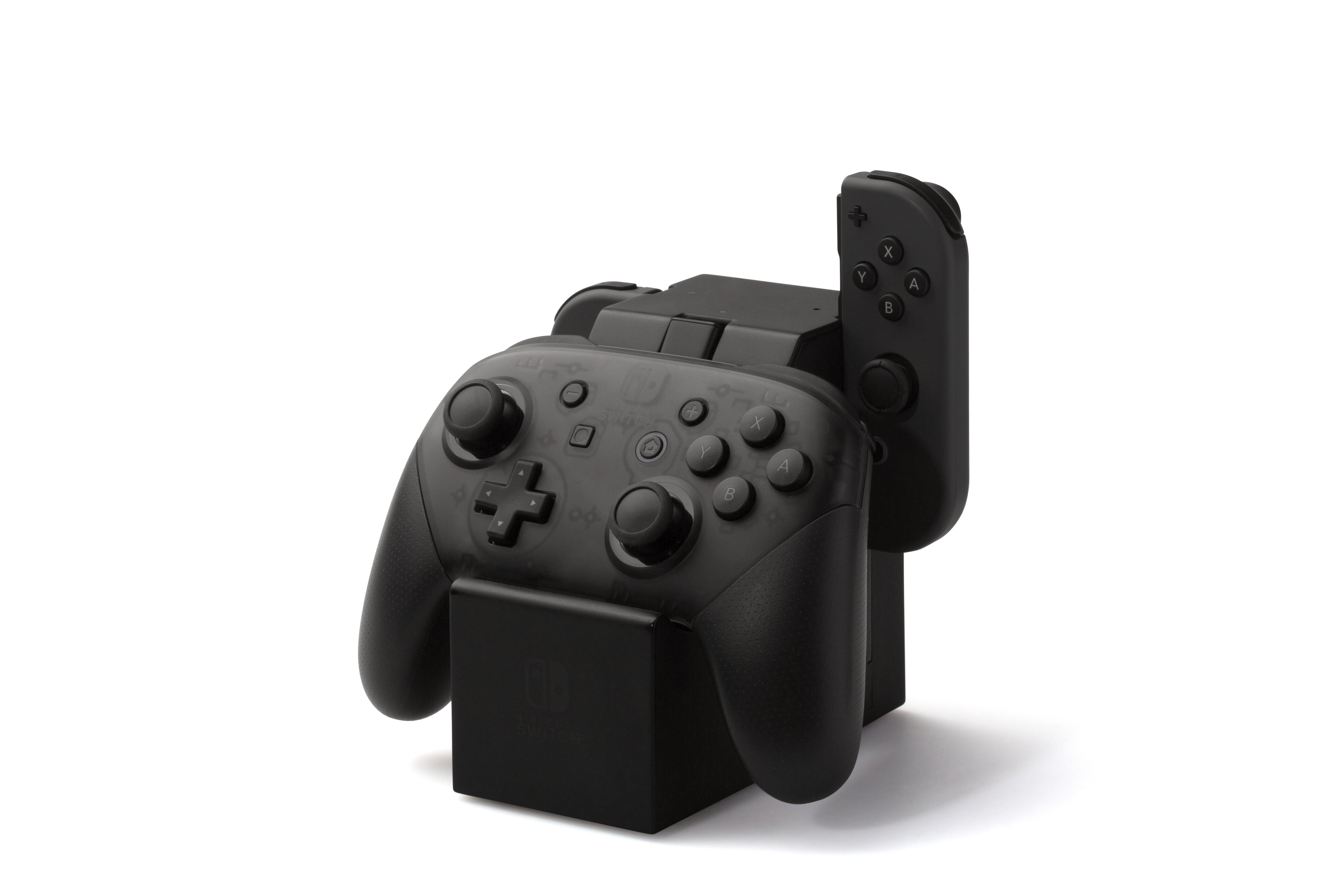 Black JoyCon and Pro Controller Charging Dock for Nintendo Switch