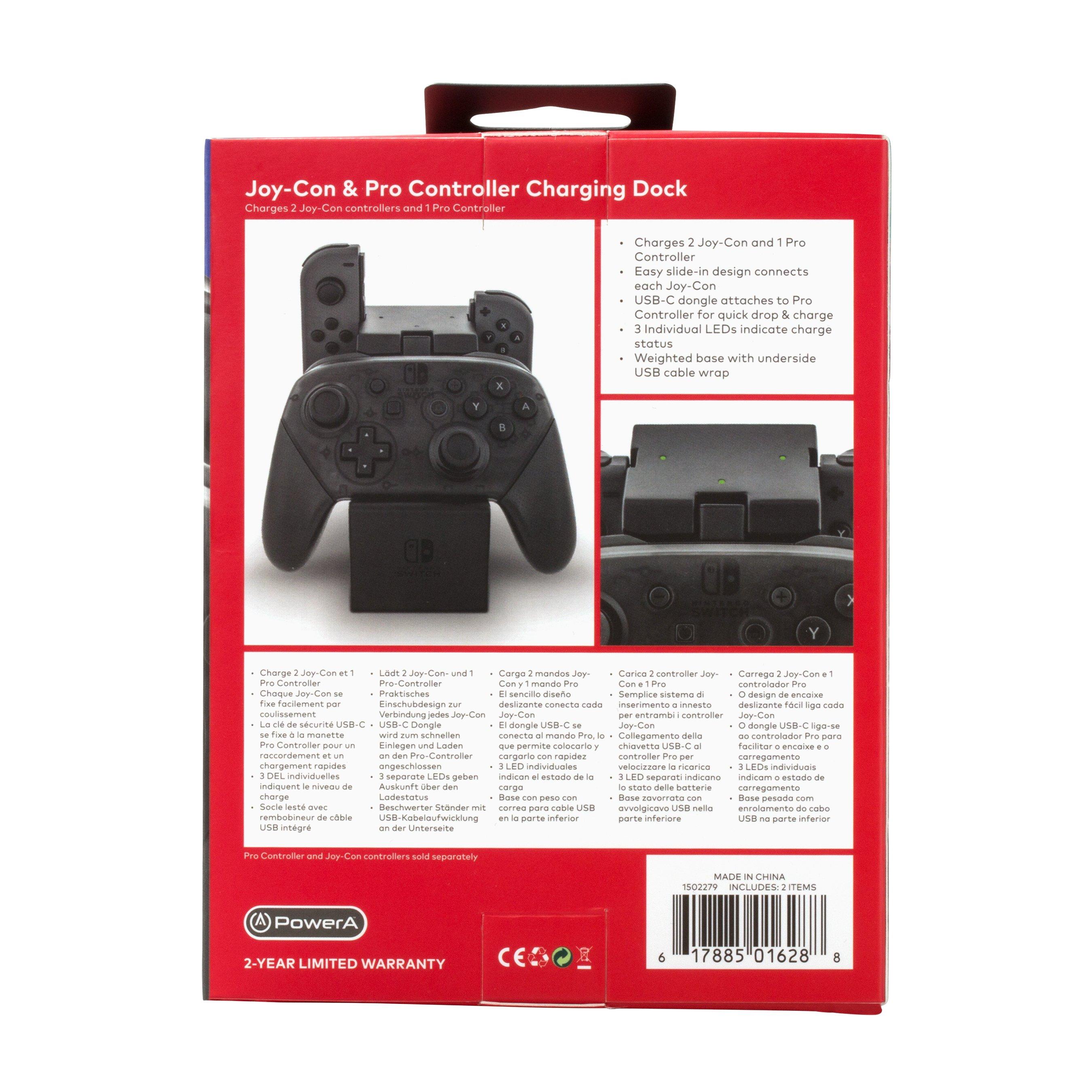 Black Joy Con And Pro Controller Charging Dock For Nintendo Switch Nintendo Switch Gamestop