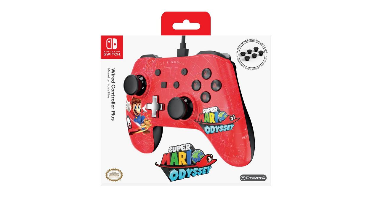 PowerA Super Mario Odyssey Wired Controller Plus for