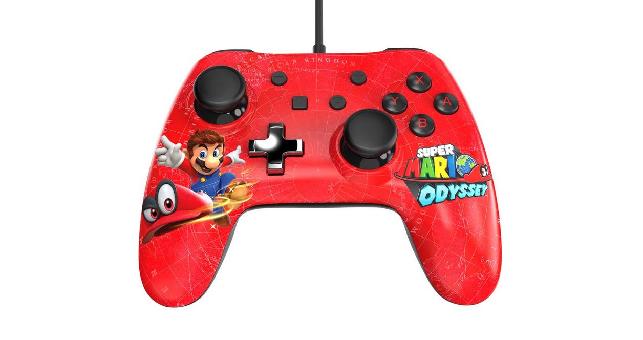 PowerA Super Mario Bros. Red Wired Controller Plus for