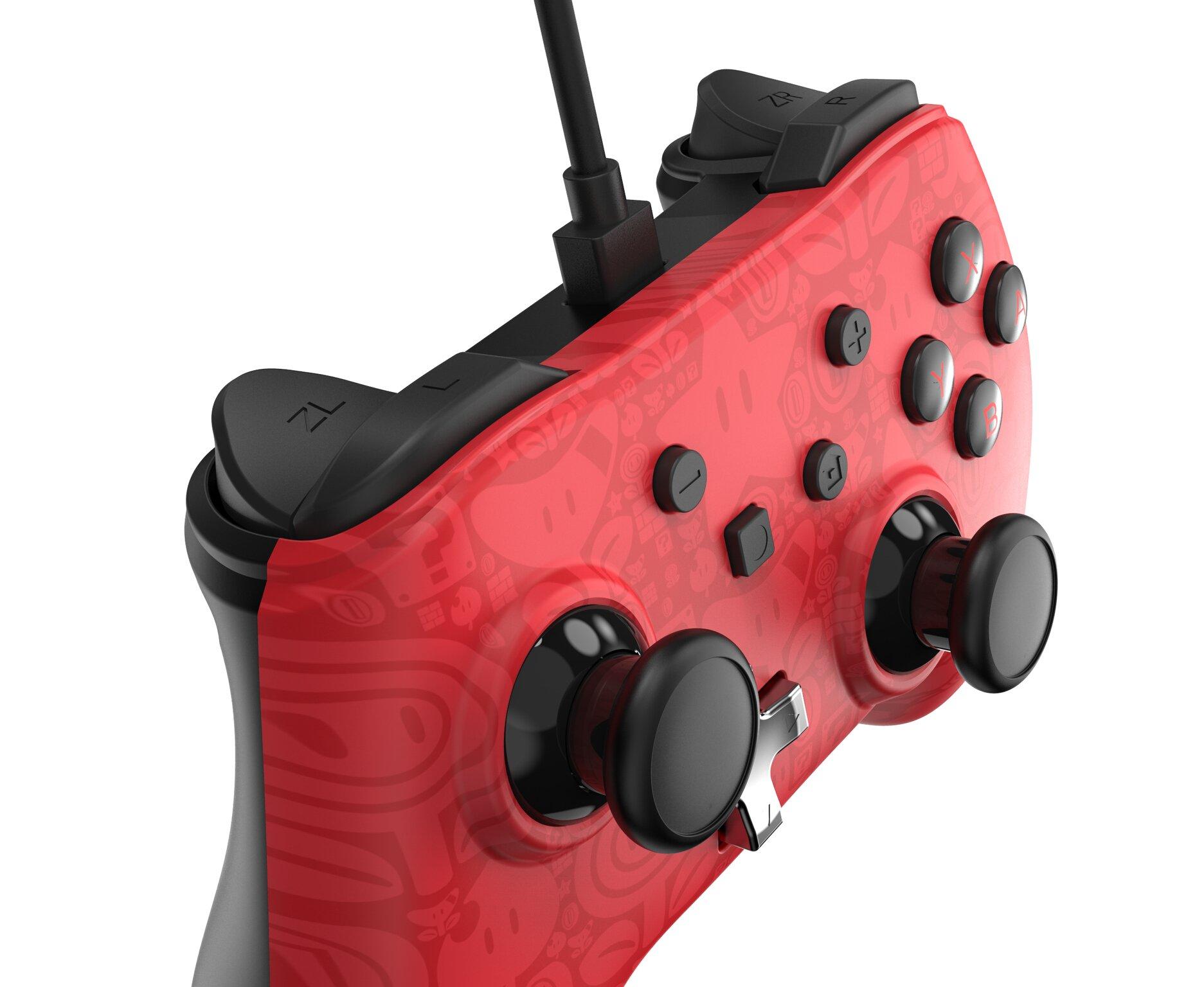 PowerA Wired Nano Controller for Nintendo Switch - Mario Kart: Racer Red