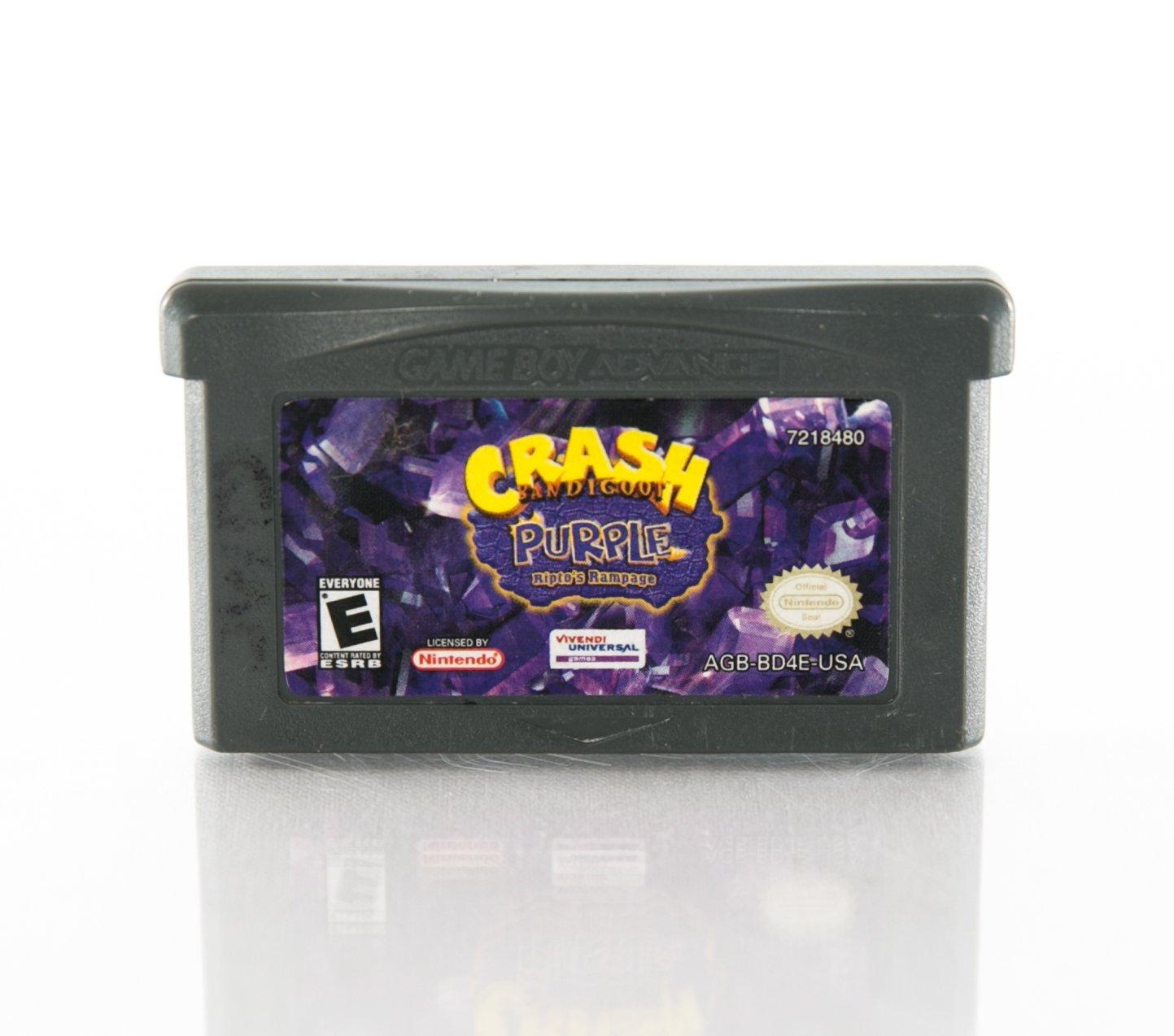 Crash Bandicoot Purple【中古美品・GBA北米版】 Amazon.com: Crash Bandicoot Purple: Ripto's Rampage : Video