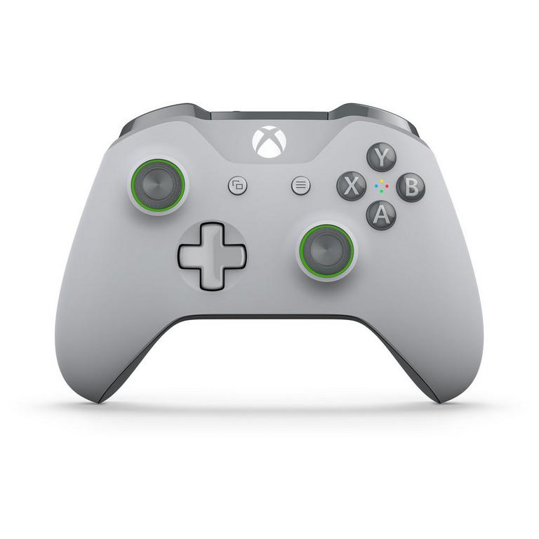 Microsoft Xbox One Green and Gray Wireless Controller Pre-owned Xbox One Accessories Microsoft GameStop