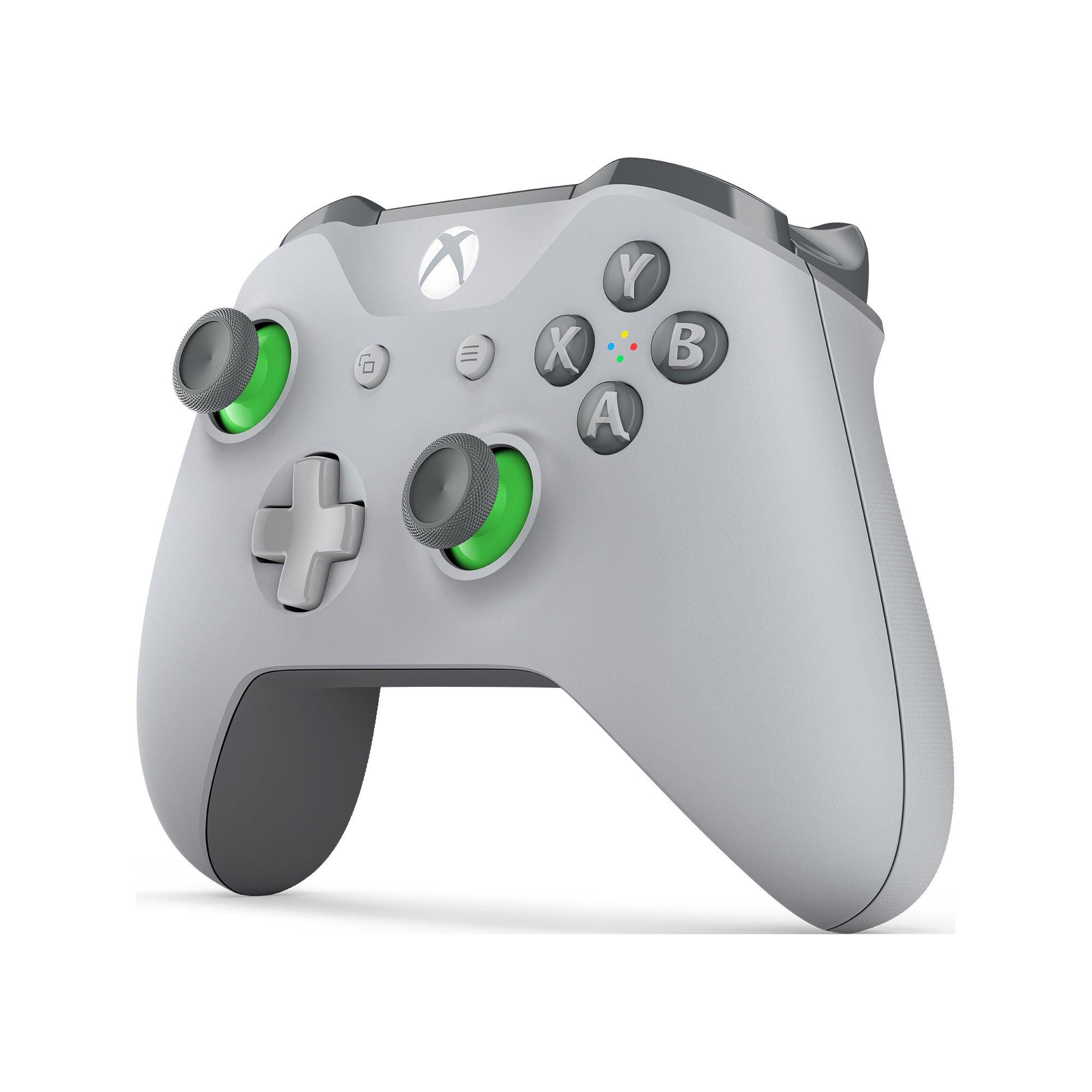 Microsoft Xbox One Green and Gray Wireless Controller