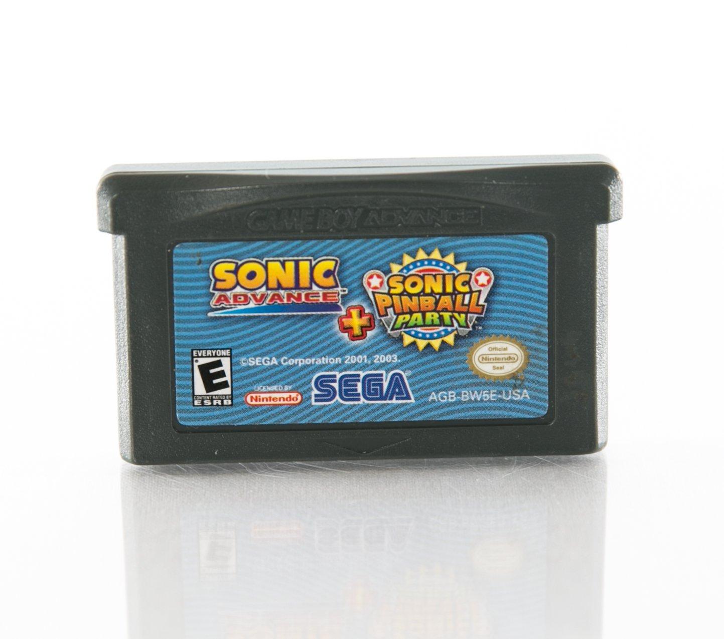 Sonic Advance and Sonic Pinball Party Combo Pack Game Boy Advance