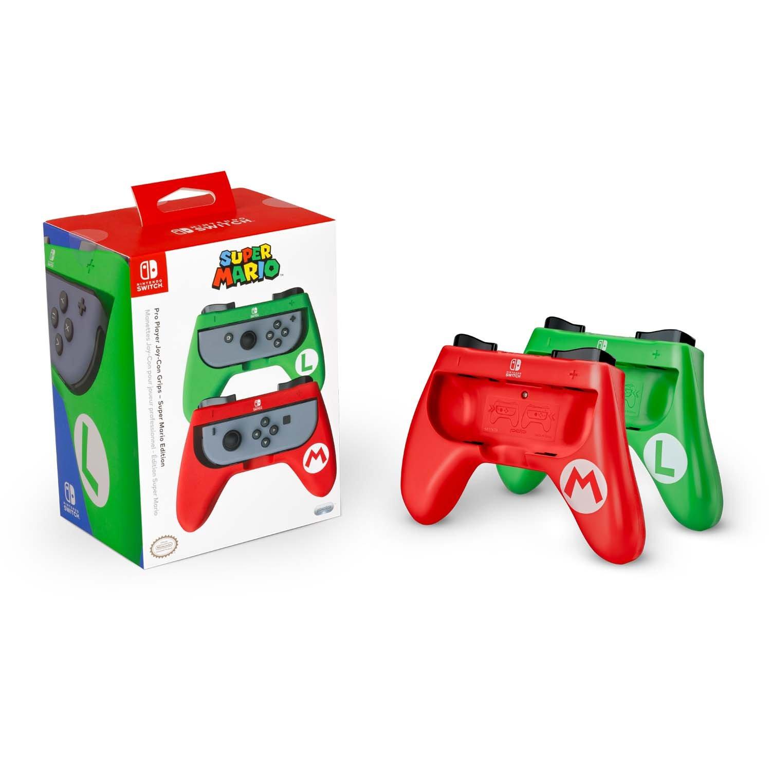 list item 15 of 15 Super Mario Bros. Mario and Luigi Joy-Con Grips for Nintendo Switch GameStop Exclusive