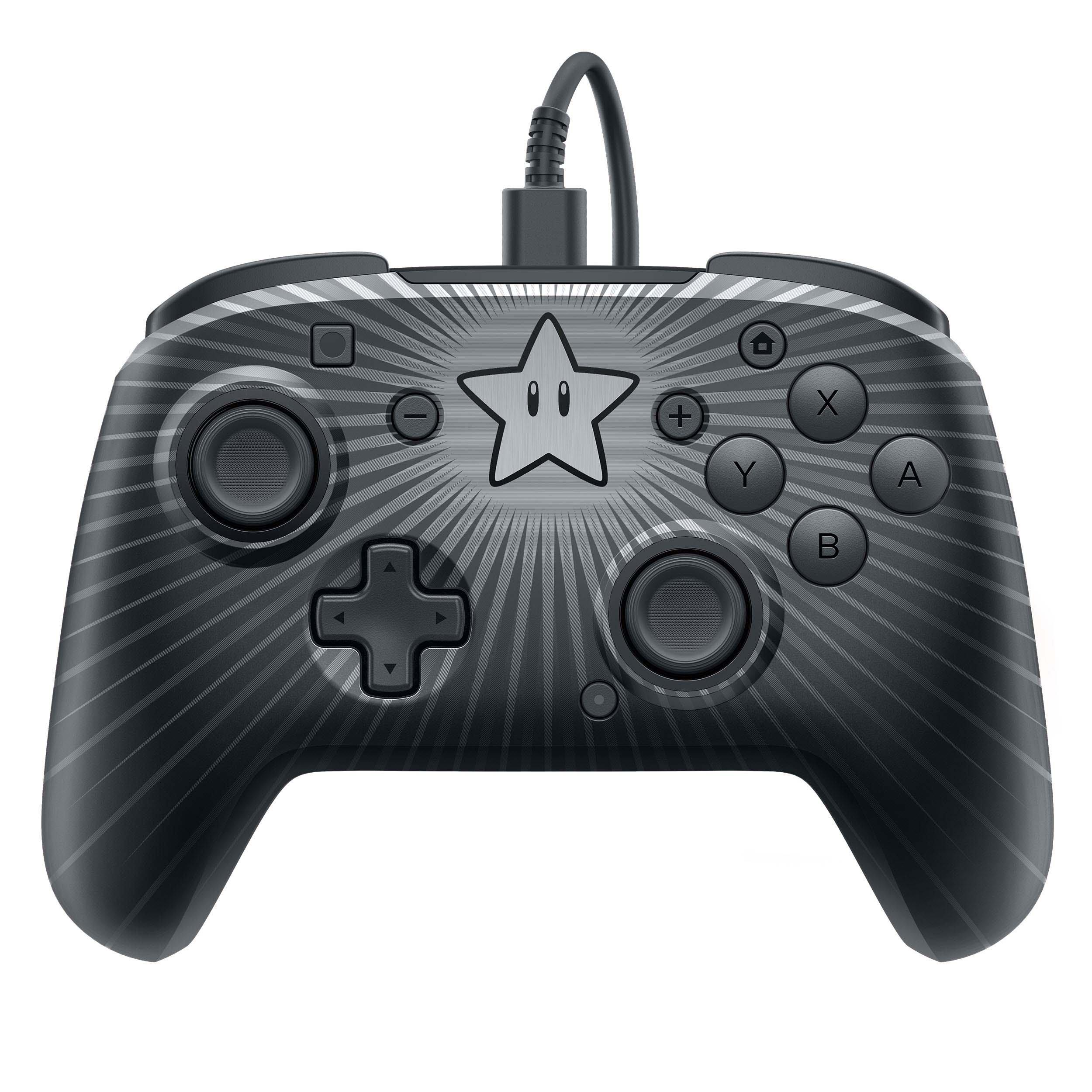 Nintendo Switch Super Mario Bros Star Faceoff Wired Pro