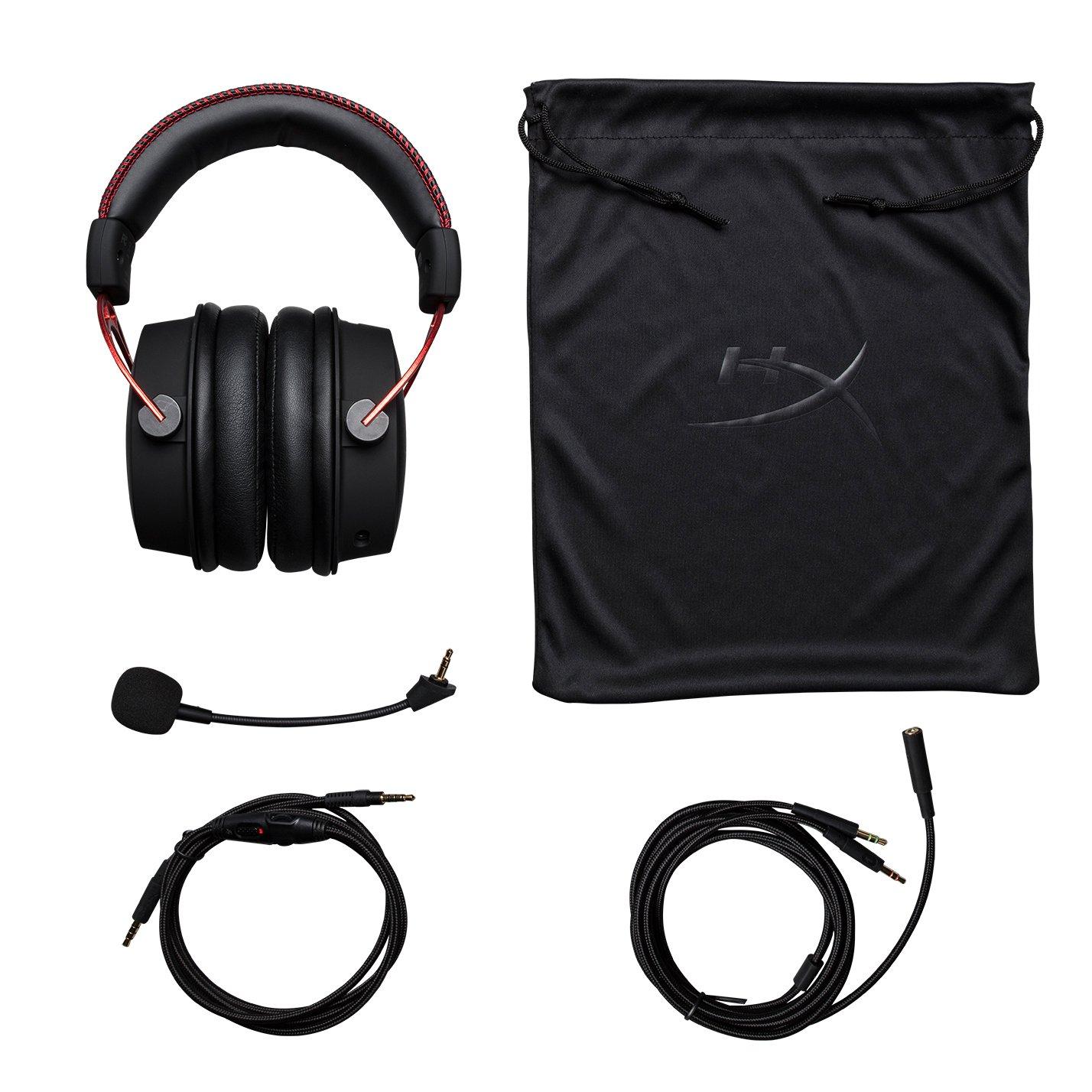 Casque pro gaming hyperx cloud alpha noir et rouge