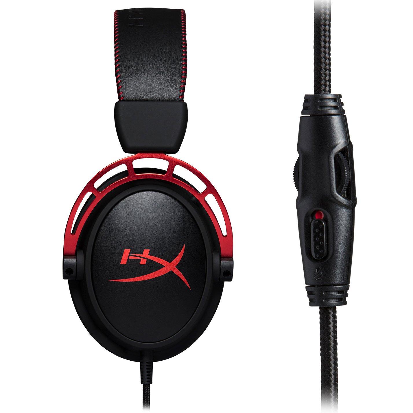  HyperX Cloud Alpha - Gaming Headset, Dual Chamber Drivers,  Legendary Comfort, Aluminum Frame, Detachable Microphone, Works on PC, PS4,  PS5, Xbox One/ Series X