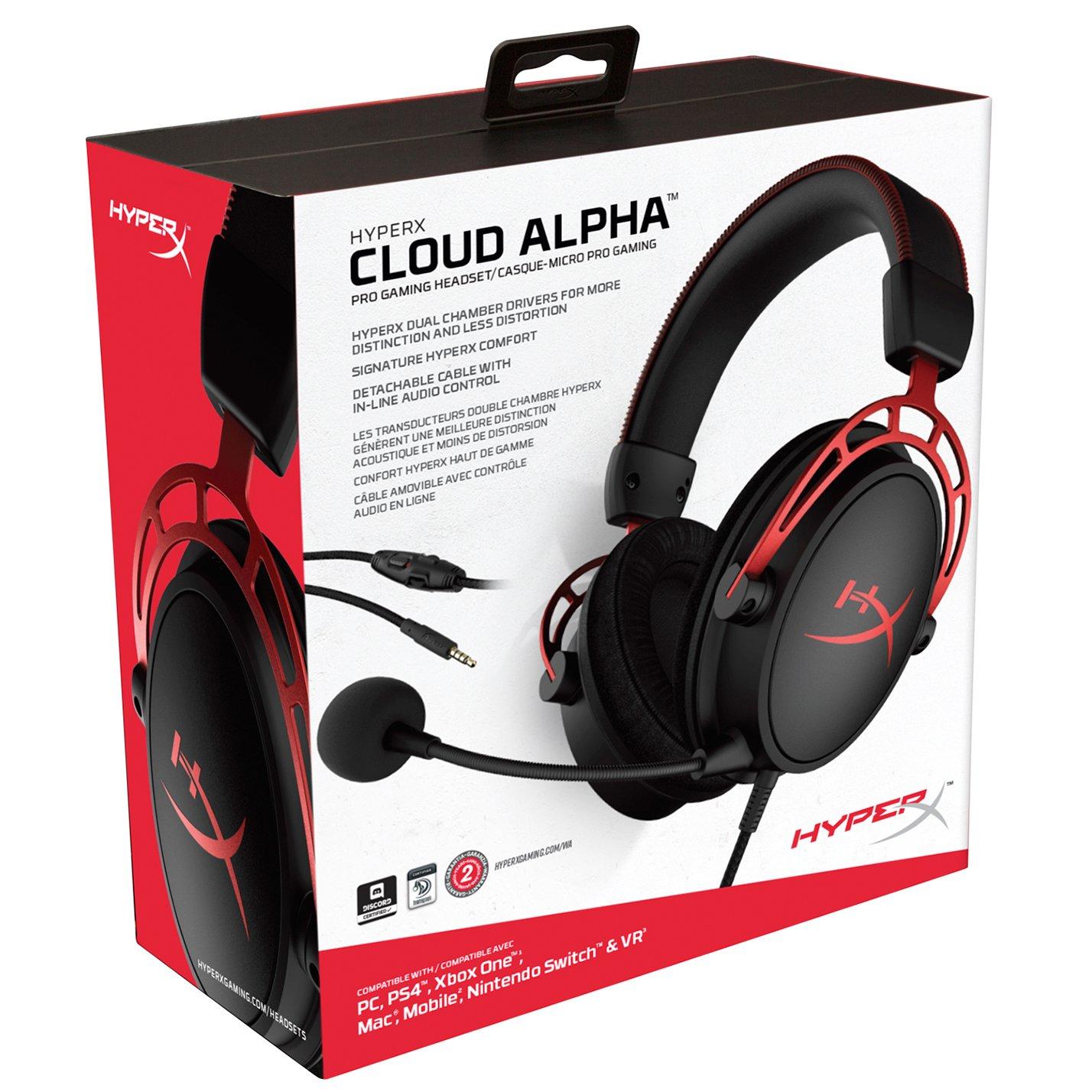 list item 9 of 9 HyperX Cloud Alpha Pro Wired Gaming Headset Universal