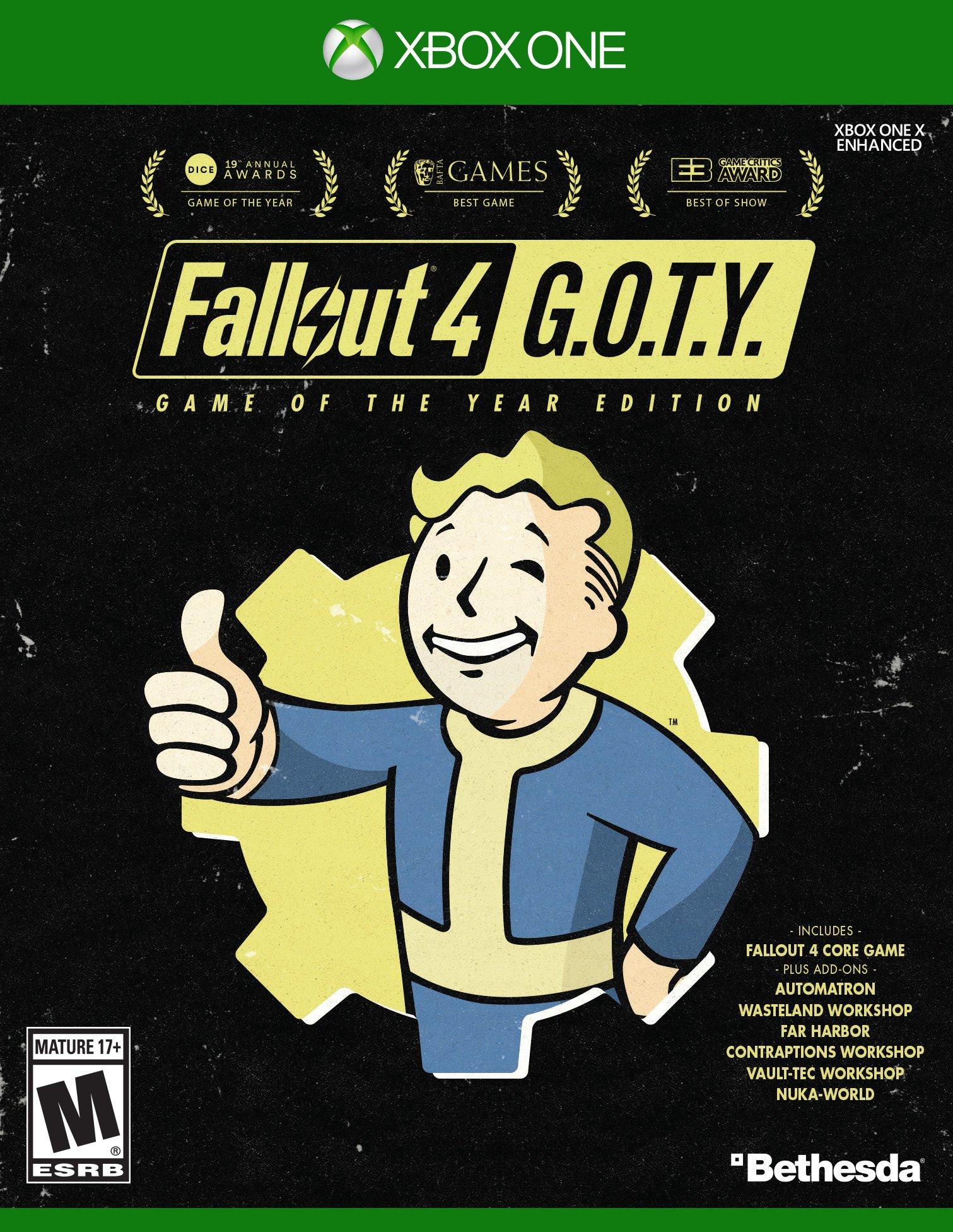 Fallout 4 Game Of The Year Edition Xbox One Gamestop