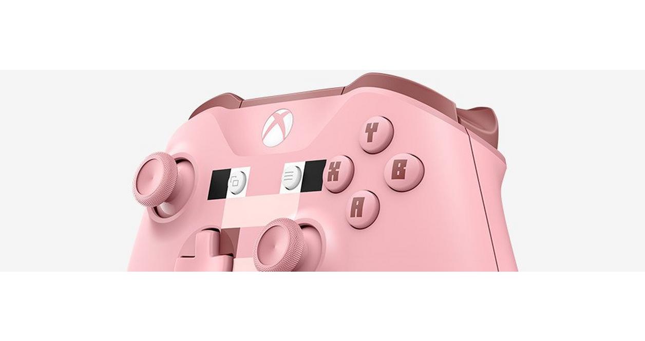 Microsoft Xbox One Wireless Controller Minecraft Pig Edition