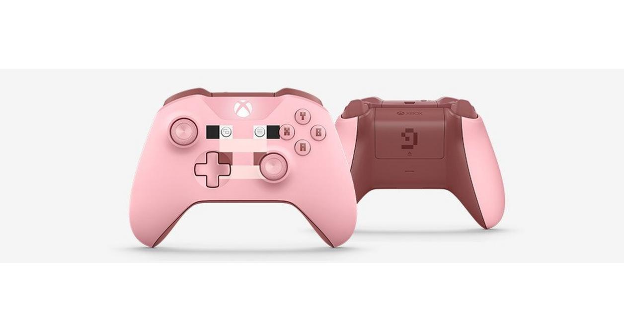 Microsoft Xbox One Wireless Controller Minecraft Pig Edition
