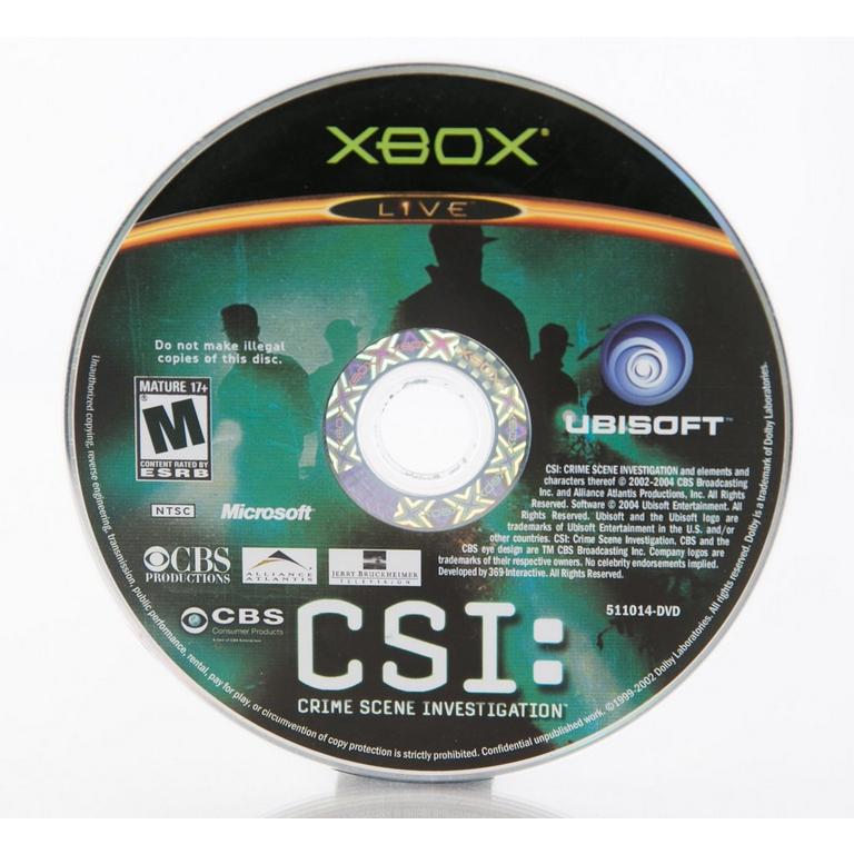 CSI: Crime Scene Investigation - Xbox (Original)