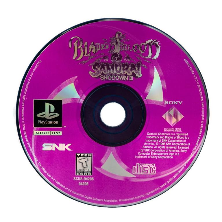 Samurai Shodown III: Blades of Blood - PlayStation 1