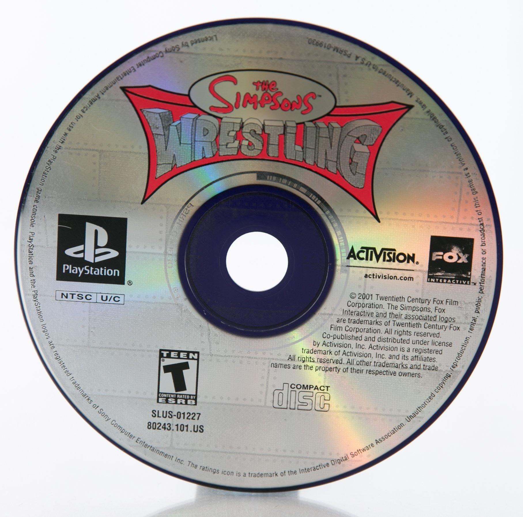 The simpsons hot sale wrestling ps1